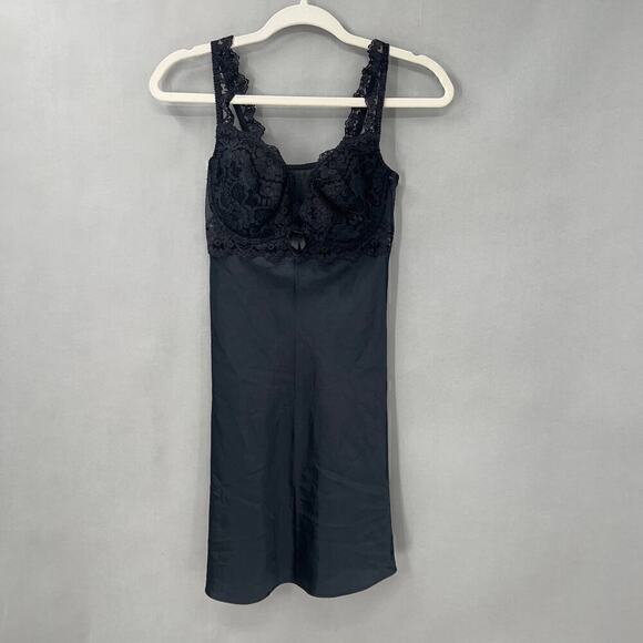 Victorias Secret Slip Dress Womens Medium Coquette Whimsigoth Babydoll Y2K - Picture 1 of 12